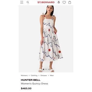 HUNTER BELL Women's Quincy Dress Size 10 Altered